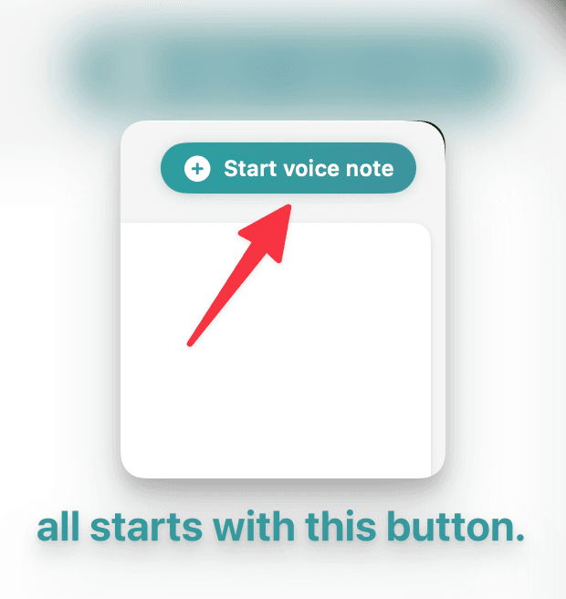 WeNotely 会议前界面 - 一键开始录音功能，简洁的录音控制按钮